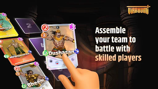 ดาวน์โหลด Virbhumi Strategy Card Game ล่าสุด – เกมวางแผนการ์ดสุดมันส์ - Screenshot 3