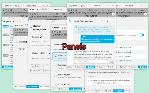 vCaptions – ตัวช่วยถอดคำบรรยายวิดีโอ AI แปลภาษาแม่นยำและสรุปเนื้อหา - Screenshot 4