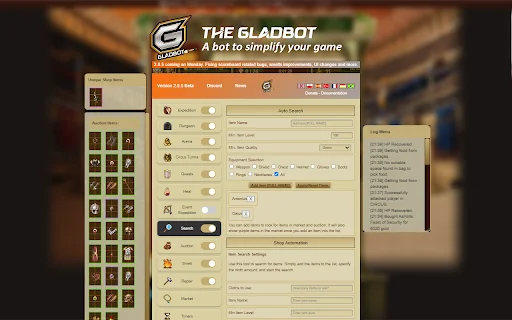 ดาวน์โหลด Gladiatus Bot – Gladbot ล่าสุด ช่วยให้การเล่นเกมง่ายขึ้นฟรี - Screenshot 2