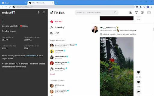 ดาวน์โหลด TikTok เก็บไว้ดูแบบออฟไลน์ด้วย myfaveTT – ใช้งานง่าย ฟรี - Screenshot 2