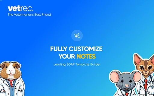 ดาวน์โหลด VetRec Extension ล่าสุด – ช่วยสัตวแพทย์จดบันทึกการรักษาอัตโนมัติ - Screenshot 3
