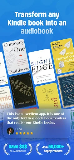 ดาวน์โหลด AudioBooks Unlimited to Kindle ล่าสุด – เปลี่ยนหนังสือเป็นเสียงฟรี - Screenshot 1