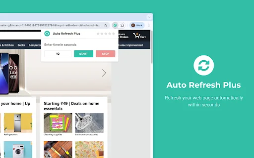 ดาวน์โหลด Auto Refresh Plus ล่าสุด – รีเฟรชหน้าเว็บอัตโนมัติฟรี - Screenshot 1