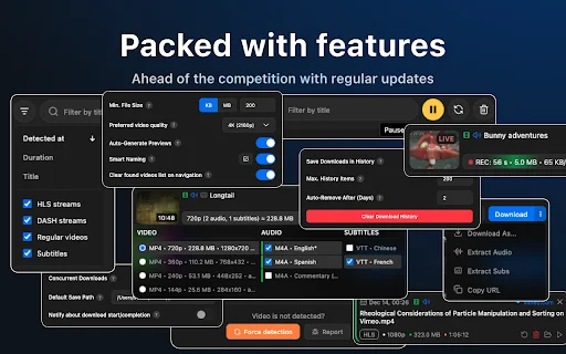 MAX Video Downloader – ดาวน์โหลดวิดีโอ HLS, DASH, MP4 ฟรี ง่ายและเร็วที่สุด - Screenshot 4