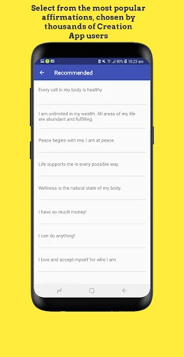 ดาวน์โหลด Creation – Voice Affirmations ล่าสุด – สร้างคำยืนยันพลังบวกด้วยเสียงคุณ - Screenshot 2