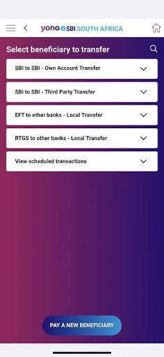 ดาวน์โหลดแอป YONO SBI South Africa เวอร์ชันล่าสุด – จัดการธุรกรรมการเงินของคุณได้ง่ายๆ - Screenshot 2