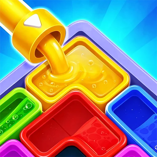 ดาวน์โหลด Flow Out – Watery Factory ล่าสุด – เกมพัซเซิลคัดแยกสี ฟรี