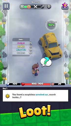 ดาวน์โหลด Bagbound Hero – เกม RPG จัดกระเป๋า ผจญภัยเอาตัวรอดจากซอมบี้ - Screenshot 1