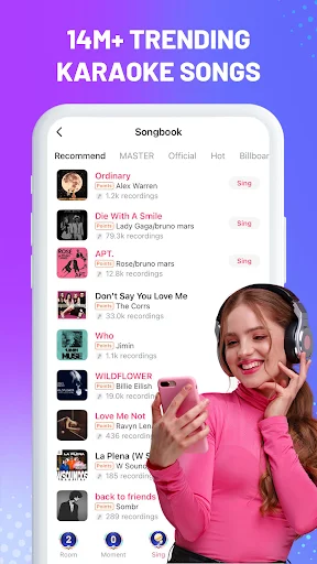 ดาวน์โหลด StarMaker ร้องคาราโอเกะฟรี – บันทึกเสียงและแชร์เพลงโปรดของคุณ - Screenshot 3