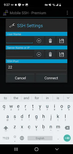 ดาวน์โหลด Mobile SSH (Premium) ล่าสุด – จัดการ SSH ผ่านมือถือได้ทุกที่ - Screenshot 15