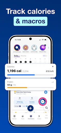 Fitness Chef – Calorie Counter ดาวน์โหลดแอปนับแคลอรี่และเมนูอาหารสุขภาพ - Screenshot 1