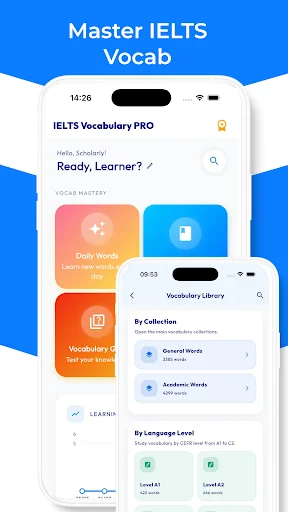 ดาวน์โหลด IELTS Vocabulary PRO ล่าสุด – แอปฝึกคำศัพท์สอบ IELTS ฟรี - Screenshot 1