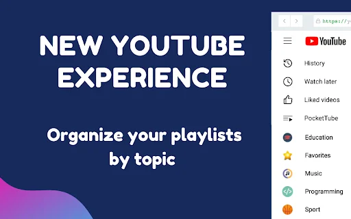ดาวน์โหลด PocketTube ตัวจัดการ YouTube Playlist ที่ดีที่สุด – จัดระเบียบง่าย - Screenshot 1