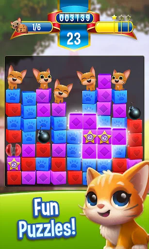 ดาวน์โหลด Pet Rescue Saga เวอร์ชันล่าสุด – เกมพัซเซิลช่วยน้องสัตว์แสนสนุก - Screenshot 2