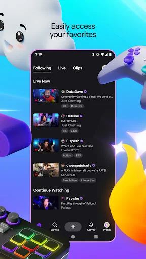 ดาวน์โหลด Twitch: Live Streaming เวอร์ชันล่าสุด – รับชมสดฟรีบนมือถือ - Screenshot 2