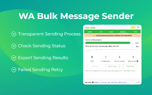 ดาวน์โหลด WA Bulk Message Sender ล่าสุด – ส่งข้อความ WhatsApp จำนวนมากฟรี - Screenshot 3