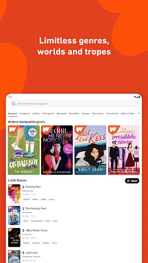 ดาวน์โหลด Wattpad – อ่านและเขียนนิยายออนไลน์ฟรีบนมือถือล่าสุด - Screenshot 9