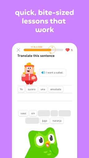 ดาวน์โหลด Duolingo ล่าสุด – เรียนภาษา คณิตศาสตร์ และหมากรุก ฟรี - Screenshot 3