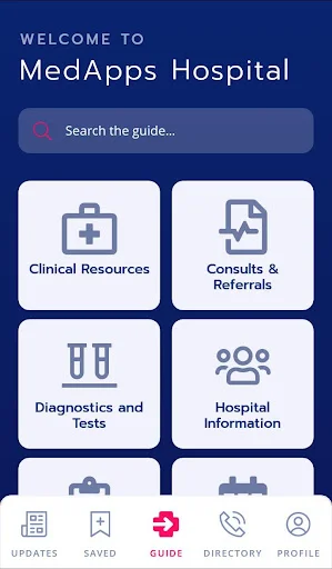 ดาวน์โหลด Med App เวอร์ชั่นล่าสุด – คู่มือโรงพยาบาลทันสมัยใช้งานฟรี - Screenshot 1
