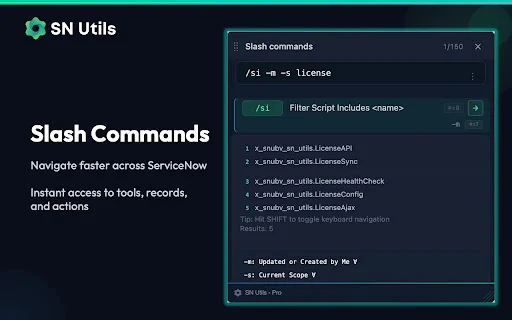 ดาวน์โหลด SN Utils ล่าสุด – เครื่องมือเพิ่มประสิทธิภาพสำหรับ ServiceNow ฟรี - Screenshot 1