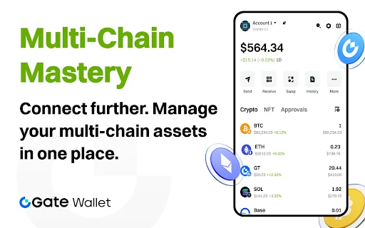 ดาวน์โหลด Gate Wallet ล่าสุด – กระเป๋าเงินคริปโต Web3 ใช้งานง่าย - Screenshot 2