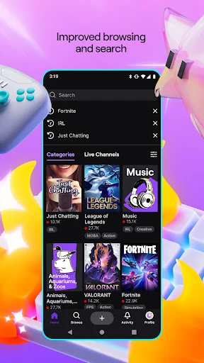 ดาวน์โหลด Twitch: Live Streaming เวอร์ชันล่าสุด – รับชมสดฟรีบนมือถือ - Screenshot 3