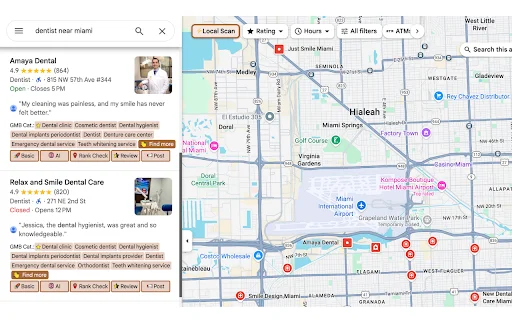 GMB Everywhere: เครื่องมือวิเคราะห์ Google Business Profile สำหรับ Local SEO - Screenshot 1