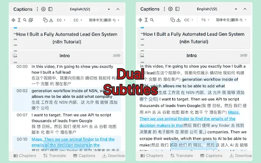 vCaptions – ตัวช่วยถอดคำบรรยายวิดีโอ AI แปลภาษาแม่นยำและสรุปเนื้อหา - Screenshot 3