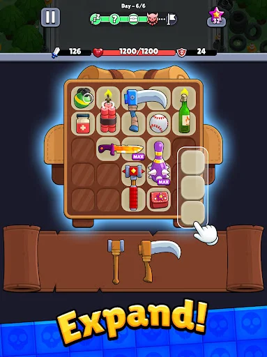 ดาวน์โหลด Bagbound Hero – เกม RPG จัดกระเป๋า ผจญภัยเอาตัวรอดจากซอมบี้ - Screenshot 14