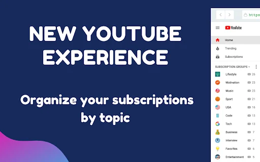 ดาวน์โหลด PocketTube ล่าสุด – จัดการ YouTube Subscription ฟรี - Screenshot 1