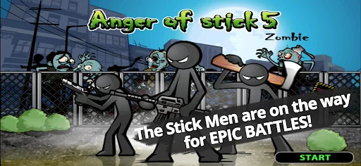 ดาวน์โหลด Anger of Stick 5: Zombie เวอร์ชั่นล่าสุด – เกมแอคชั่นสติกแมนสุดมันส์ - Screenshot 1