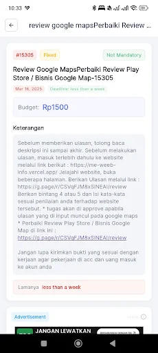 ดาวน์โหลด Gudang Tugas ล่าสุด – แอปทำภารกิจรับเงินจริง ฟรี - Screenshot 22