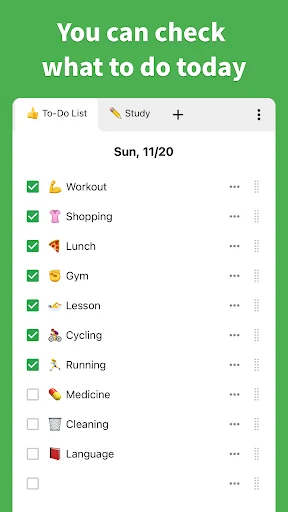 ดาวน์โหลด Daily Checklist – แอปจัดการงานและวางแผนกิจวัตรประจำวัน - Screenshot 2
