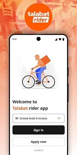 ดาวน์โหลดแอป Talabat Rider เวอร์ชันล่าสุด – เริ่มงานจัดส่งและรับรายได้เพิ่ม - Screenshot 1