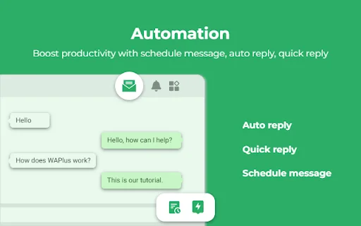 WAPlus CRM – ตัวช่วยจัดการ WhatsApp Marketing และ AI แชทบอทที่ดีที่สุด - Screenshot 1