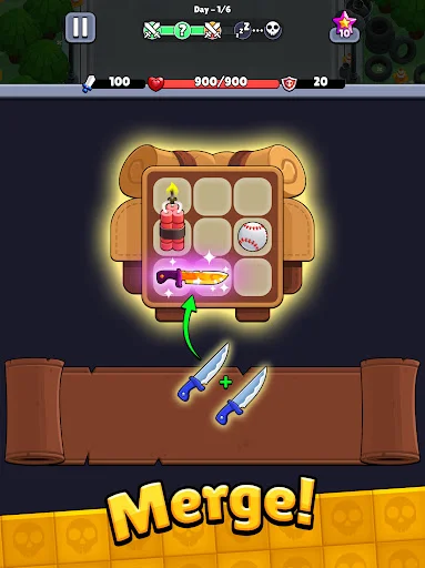 ดาวน์โหลด Bagbound Hero – เกม RPG จัดกระเป๋า ผจญภัยเอาตัวรอดจากซอมบี้ - Screenshot 10