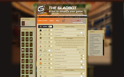 ดาวน์โหลด Gladiatus Bot – Gladbot ล่าสุด ช่วยให้การเล่นเกมง่ายขึ้นฟรี - Screenshot 1