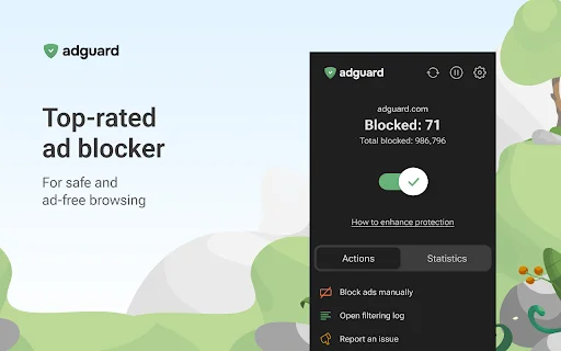 ดาวน์โหลด AdGuard AdBlocker (Beta) – บล็อกโฆษณาและป๊อปอัปฟรีล่าสุด - Screenshot 1