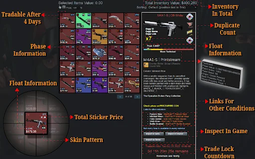 ดาวน์โหลด CS2 Trader ล่าสุด – ตัวช่วยเทรดไอเทม Steam และเช็คราคาฟรี - Screenshot 1