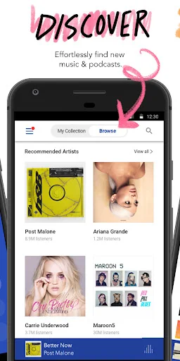 ดาวน์โหลด Pandora ล่าสุด – ฟังเพลงและพอดแคสต์ฟรีบนมือถือ - Screenshot 3