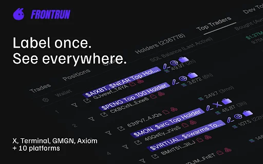 ดาวน์โหลด Frontrun: ส่วนขยายเทรดคริปโตอัจฉริยะ ทำกำไรได้เหนือกว่าในตลาด Solana - Screenshot 4