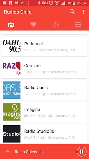 ดาวน์โหลด Radios Chile FM สด – ฟังวิทยุชิลีกว่า 800 สถานีฟรี - Screenshot 1