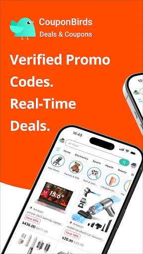 ดาวน์โหลด CouponBirds ล่าสุด – ค้นหาโค้ดส่วนลดและดีลเด็ดฟรี - Screenshot 1