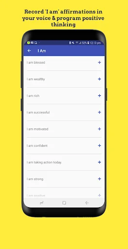 ดาวน์โหลด Creation – Voice Affirmations ล่าสุด – สร้างคำยืนยันพลังบวกด้วยเสียงคุณ - Screenshot 7
