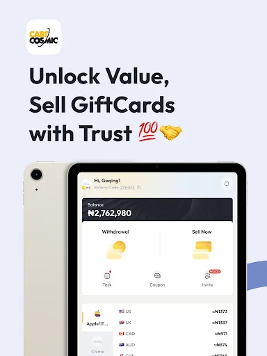 ดาวน์โหลด CardCosmic ล่าสุด – ขายบัตรของขวัญได้รวดเร็วทันใจ - Screenshot 6