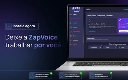 ดาวน์โหลด ZapVoice ล่าสุด – เพิ่มยอดขาย WhatsApp Web ฟรี - Screenshot 5