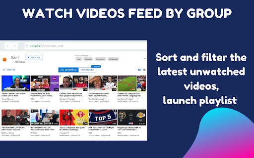 ดาวน์โหลด PocketTube ล่าสุด – จัดการ YouTube Subscription ฟรี - Screenshot 4