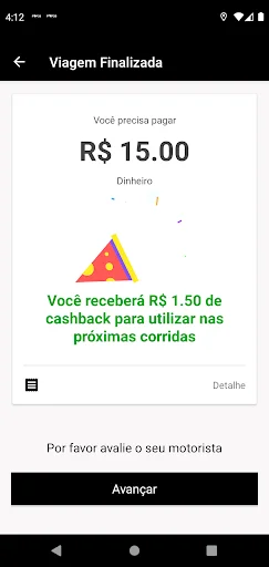 ดาวน์โหลด POP 35 BRASIL – PASSAGEIRO ล่าสุด – บริการเรียกรถที่รวดเร็วและปลอดภัย - Screenshot 4