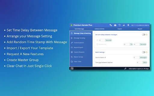 ดาวน์โหลด Premium Sender Plus ล่าสุด – ส่งข้อความและจัดการกลุ่ม WhatsApp ง่ายๆ - Screenshot 4