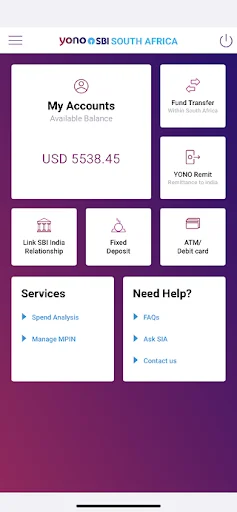 ดาวน์โหลดแอป YONO SBI South Africa เวอร์ชันล่าสุด – จัดการธุรกรรมการเงินของคุณได้ง่ายๆ - Screenshot 1